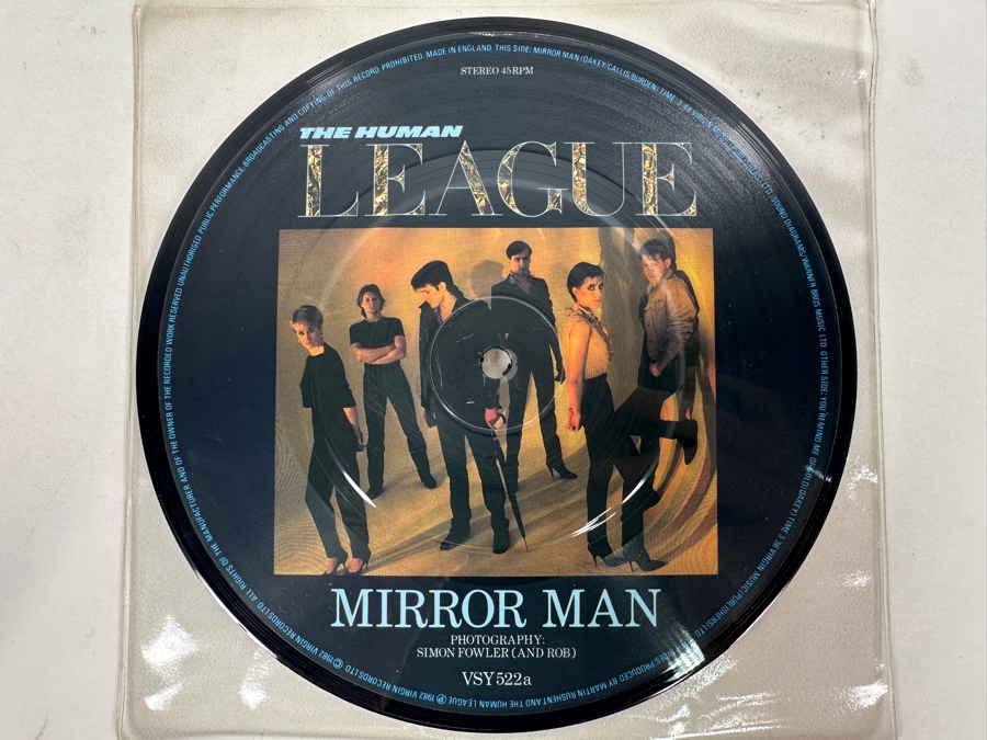 The Human League - Mirror Man Virgin Records VSY 522 7' 45 RPM Single Picture Disc 1982 [Photo 1]