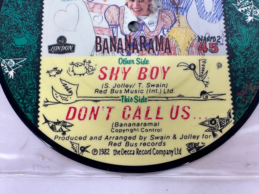 Bananarama - Shy Boy London Records NANPD 2 7' 45 RPM Single