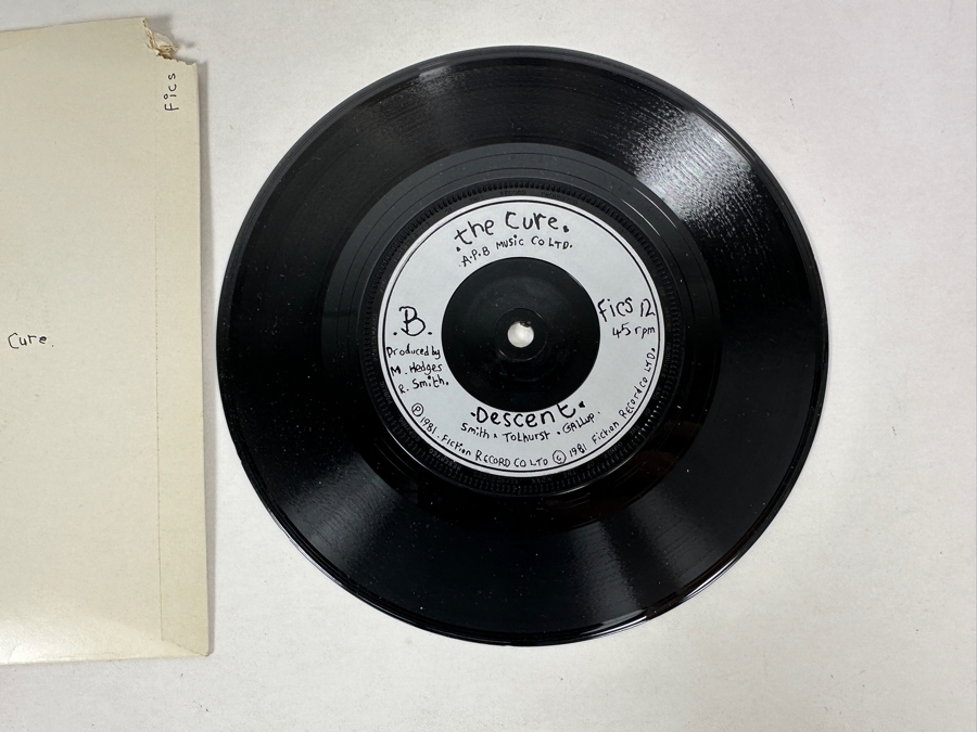 The Cure - Primary Fiction Records Fics 12 7' Single 45 RPM Vinyl Record 1981 Small Hole UK 1981 [Photo 7]