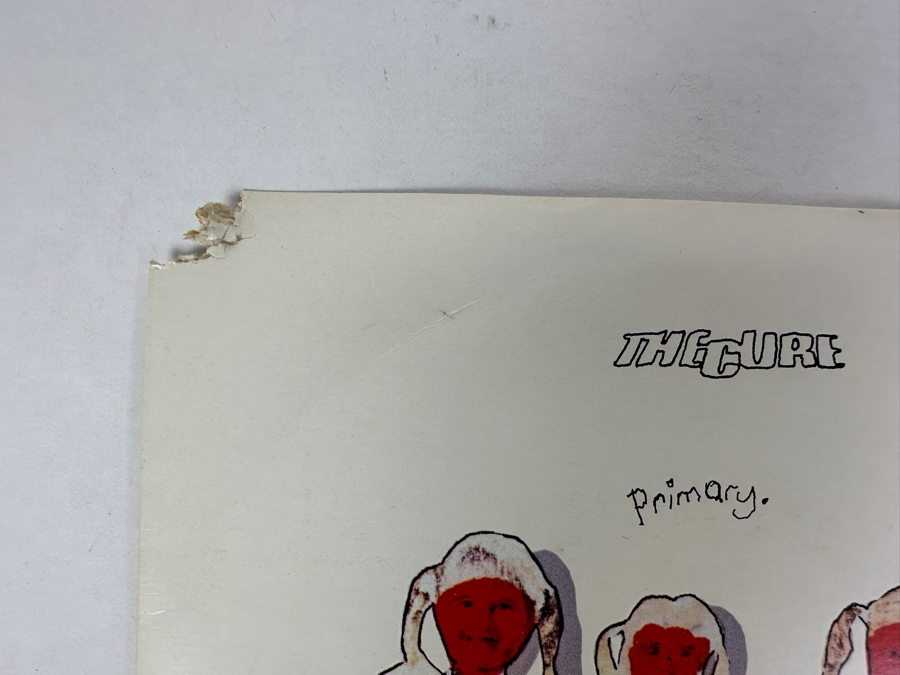 The Cure - Primary Fiction Records Fics 12 7' Single 45 RPM Vinyl Record 1981 Small Hole UK 1981 [Photo 3]