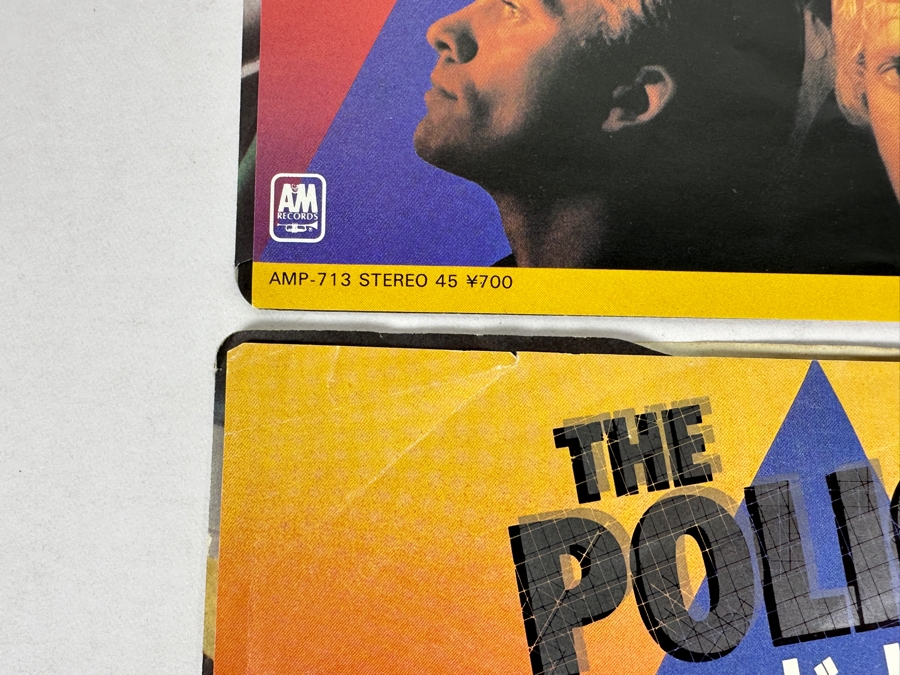 Pair Of The Police - De Do Do Do, De Da Da Da A&M Records AMP-713 45 RPM Vinyl Record 1980 Japanese Import [Photo 3]