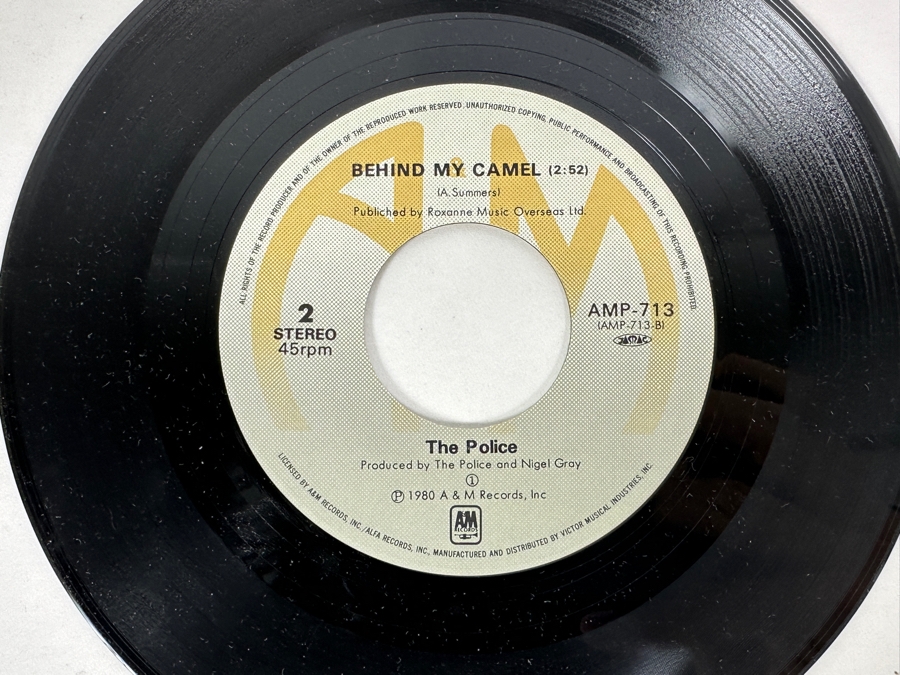 Pair Of The Police - De Do Do Do, De Da Da Da A&M Records AMP-713 45 RPM Vinyl Record 1980 Japanese Import [Photo 10]