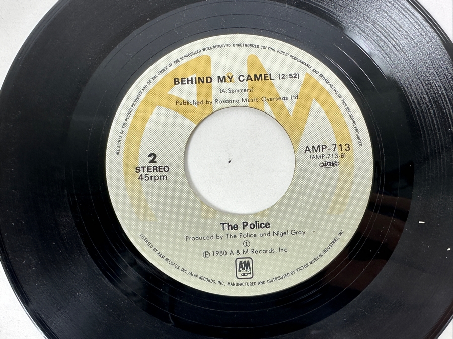 Pair Of The Police - De Do Do Do, De Da Da Da A&M Records AMP-713 45 RPM Vinyl Record 1980 Japanese Import [Photo 14]