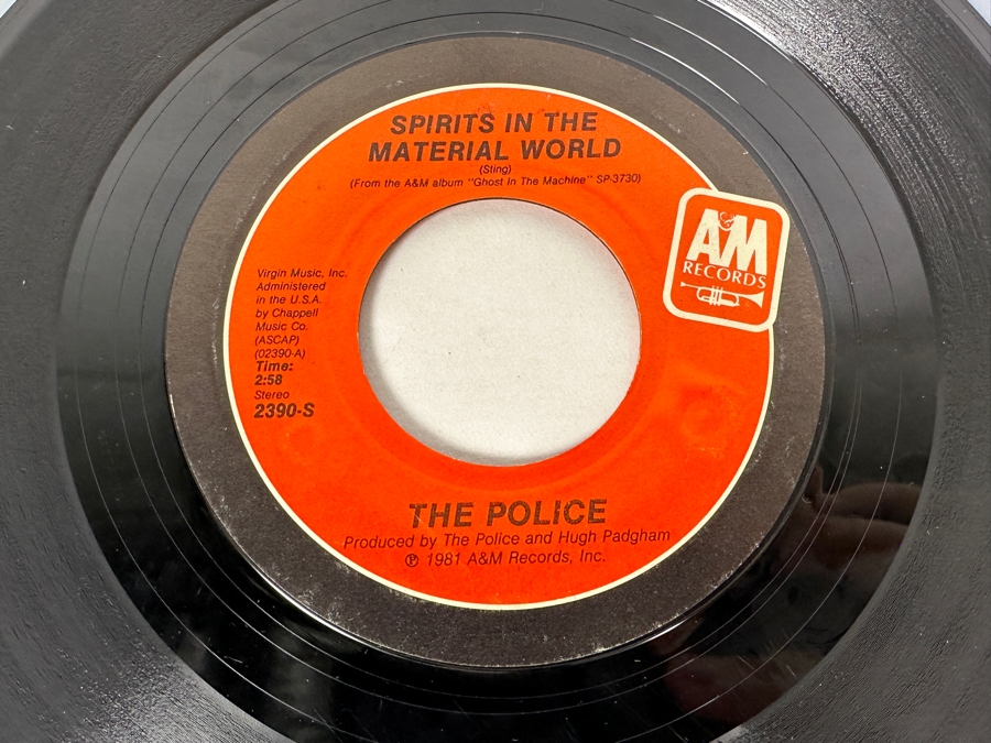 The Police - Spirits In The Material World 2390-S 1981 / Every Little Thing She Does Is Magic 2371-S 1981 / Synchronicity II AM-2571 1983 A&M Records 45 RPM 3 X Vinyl Records [Photo 2]