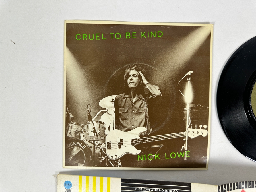 Nick Lowe - Cruel To Be Kind Radar Records ADA 43 1979 UK / Nick Lowe - My Heart Hurts F-Beat Records SAM 147 1982 45 RPM Vinyl Record [Photo 3]