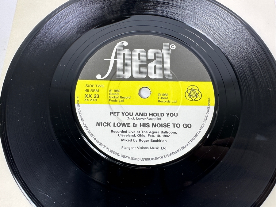 Nick Lowe - Cruel To Be Kind Radar Records ADA 43 1979 UK / Nick Lowe - My Heart Hurts F-Beat Records SAM 147 1982 45 RPM Vinyl Record [Photo 11]