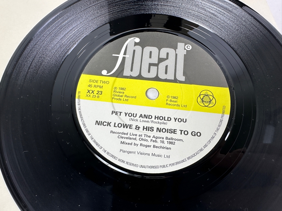 Nick Lowe - Cruel To Be Kind Radar Records ADA 43 1979 UK / Nick Lowe - My Heart Hurts F-Beat Records SAM 147 1982 45 RPM Vinyl Record [Photo 12]