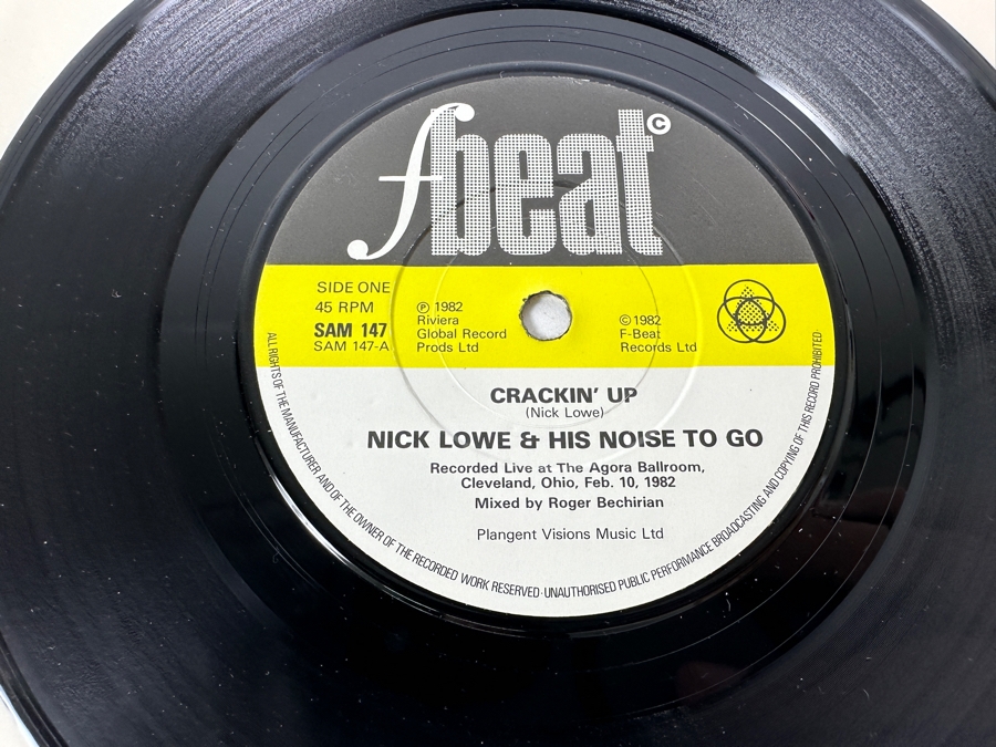 Nick Lowe - Cruel To Be Kind Radar Records ADA 43 1979 UK / Nick Lowe - My Heart Hurts F-Beat Records SAM 147 1982 45 RPM Vinyl Record [Photo 13]