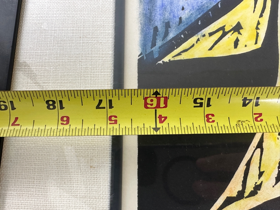 Irving Amen (1918–2011, American) Abstract Expressionist Lithograph Artist Proof Hand Signed By Artist Titled 'Prophet #4' 16.5 X 22 Framed 26 X 31 [Photo 8]