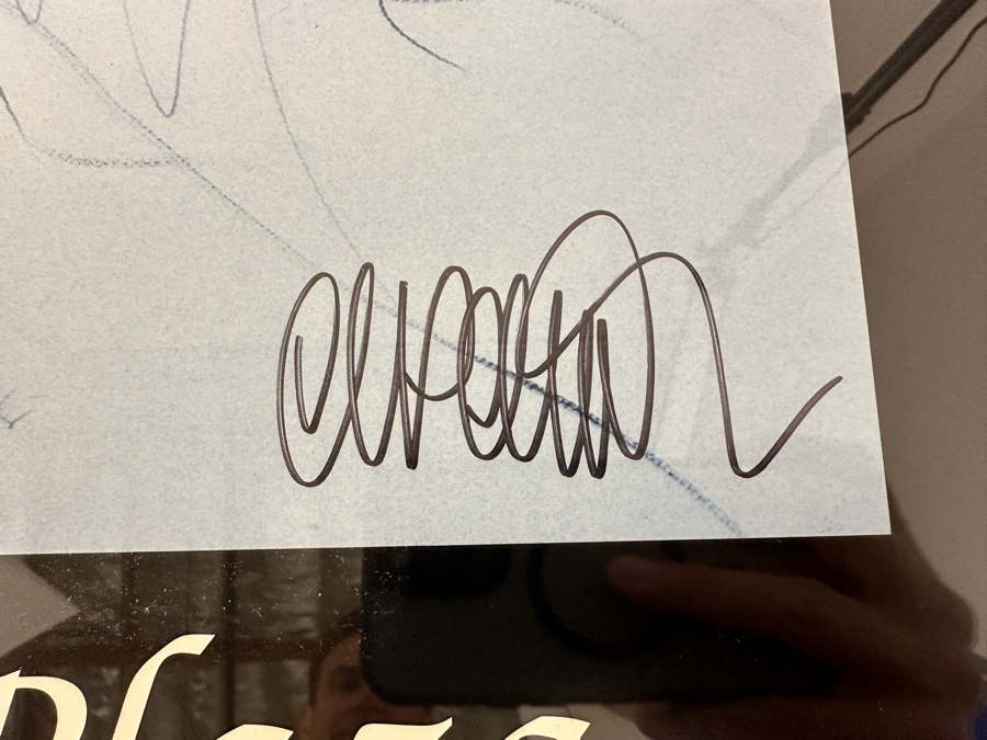 Amado Maurilio Pena, Jr (Born 1943) Hand Signed Artist Gallery Poster Titled 'El Taller On The Plaza' Indian Market / 1991 / Santa Fe Framed 25 X 34.5 [Photo 4]