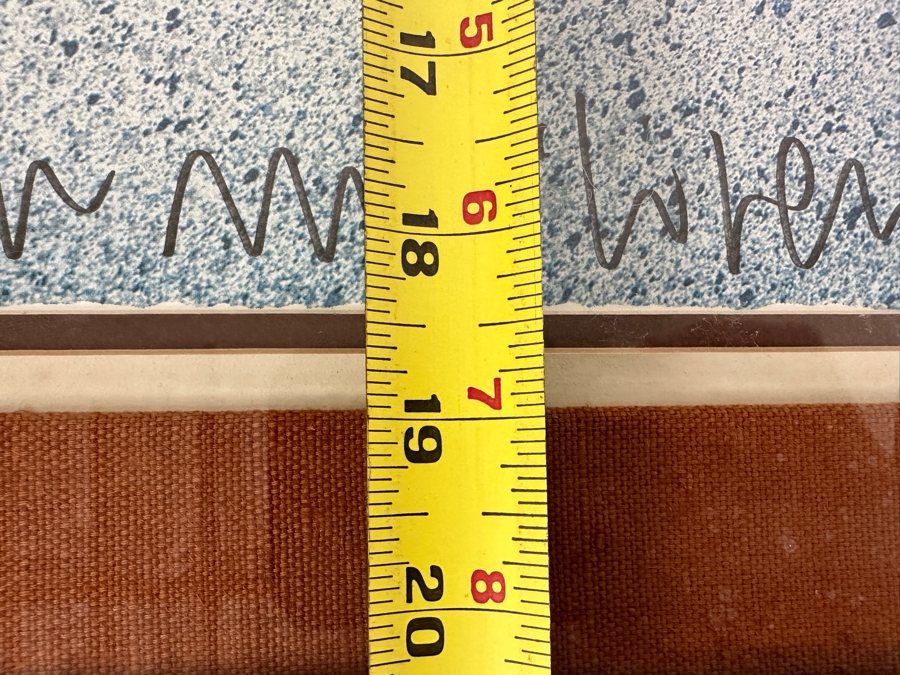 Amado Maurilio Pena, Jr (Born 1943) Hand Signed Print First Season Music At Angel Fire Summer 1984 New Mexico 27 X 19 Framed In Beautiful Inlaid Wooden Frame 34 X 25 [Photo 10]