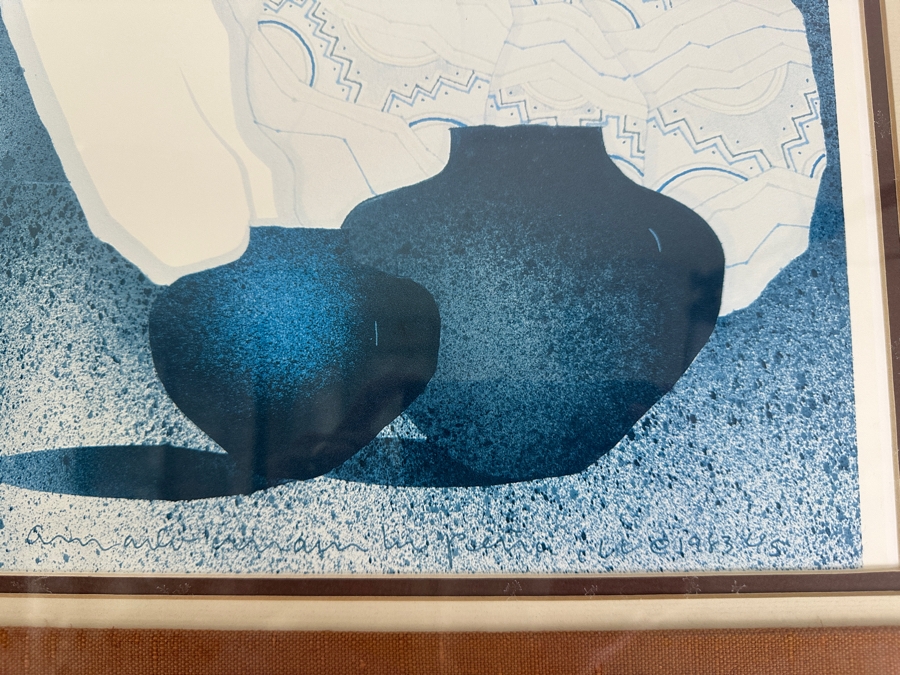 Amado Maurilio Pena, Jr (Born 1943) Hand Signed Print First Season Music At Angel Fire Summer 1984 New Mexico 27 X 19 Framed In Beautiful Inlaid Wooden Frame 34 X 25 [Photo 3]