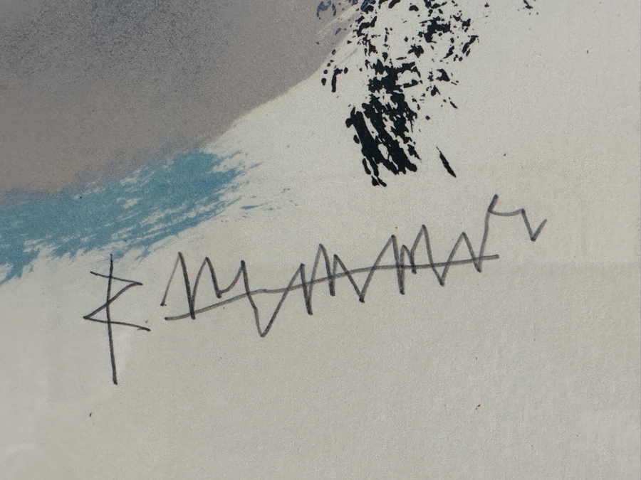 Abraham Rattner (1895-1978, American) Original Lithograph Hand Signed By Artist Titled 'Three Generations' 1975 Limited Edition 39 Of 100 20W X 25.5H Framed 25.5W X 31H [Photo 6]