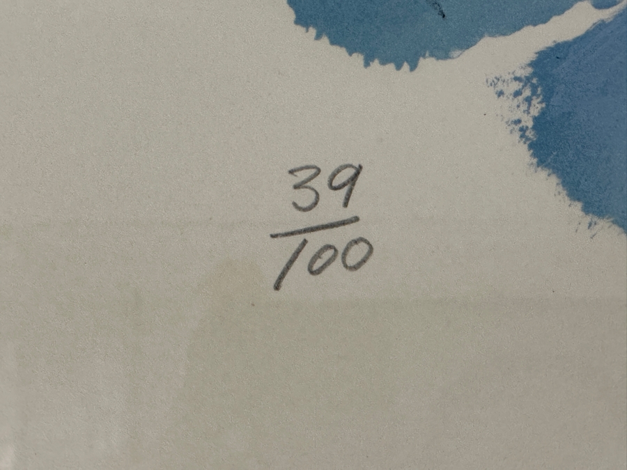 Abraham Rattner (1895-1978, American) Original Lithograph Hand Signed By Artist Titled 'Three Generations' 1975 Limited Edition 39 Of 100 20W X 25.5H Framed 25.5W X 31H [Photo 7]