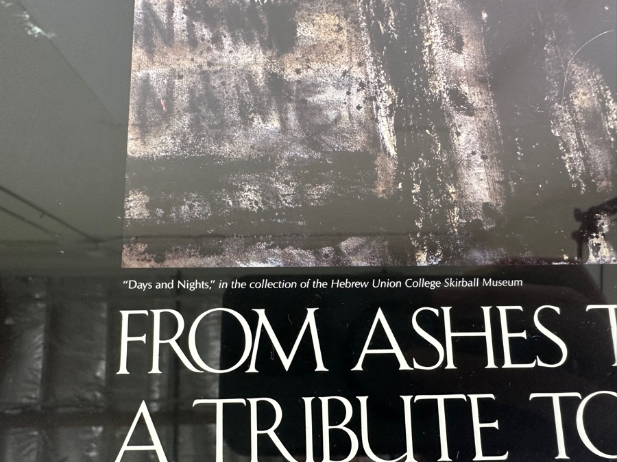 Framed Art Gallery Poster From Ashes To The Rainbow: A Tribute To Raoul Wallenberg March 20 - August 9, 1987 Hebrew Union College Skirball Museum Los Angeles Framed 20 X 30 [Photo 4]