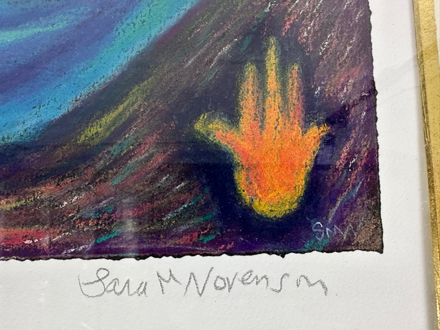 Sara M. Novenson Handpainted Giclee Titled 'Miriam' Women Of The Bible Series Limited Edition 23 Of 250 17.5 X 21.5 Framed 26 X 29 [Photo 5]