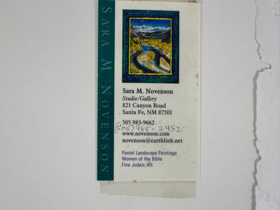 Sara M. Novenson Handpainted Giclee Titled 'Miriam' Women Of The Bible Series Limited Edition 23 Of 250 17.5 X 21.5 Framed 26 X 29 [Photo 16]