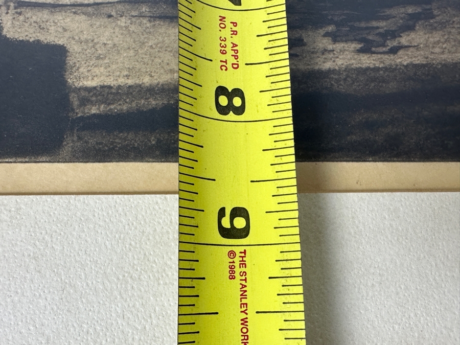 Antique Harbor Print Signed B. Johnson Finland 10.5 X 8.5 Framed 16.5 X 12.5 [Photo 10]