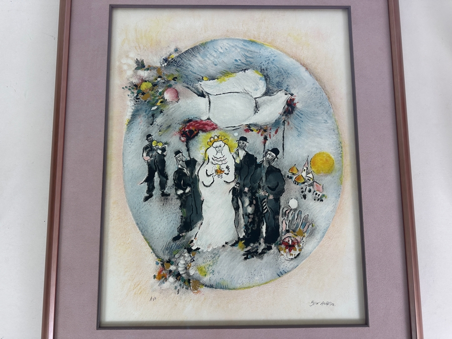 Ben Avram Hand Signed Artist Proof Lithograph 18.5 X 24 Framed 26.5 X 31 [Photo 3]