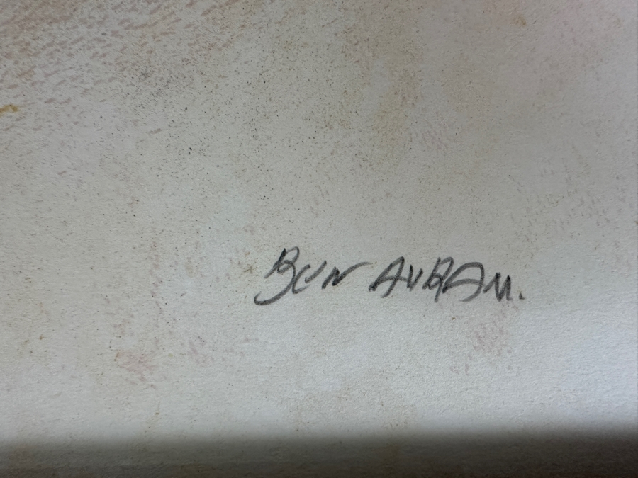 Ben Avram Hand Signed Artist Proof Lithograph 18.5 X 24 Framed 26.5 X 31 [Photo 12]