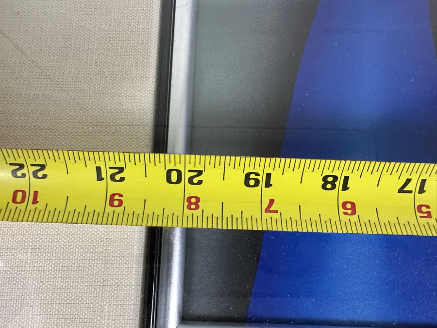 Robin Morris Hand Signed Limited Edition Screen Print Titled 'Her New Blue Coat' 1988 Numbered 58 Of 350 20.5 X 29 Framed 33.5 X 41.5 [Photo 15]