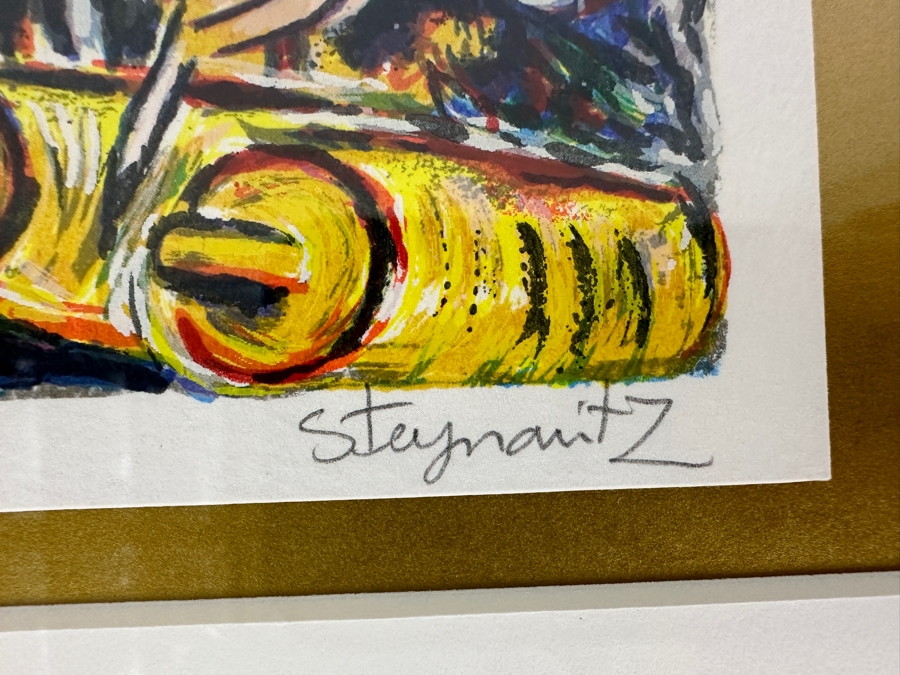 Zamy Steynovitz Hand Signed Serigraph Numbered 118 Of 300 1995 5.5 X 7.5 Framed 16.5 X 18 [Photo 5]