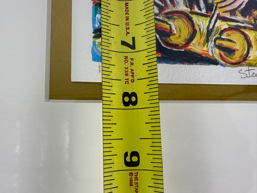 Zamy Steynovitz Hand Signed Serigraph Numbered 118 Of 300 1995 5.5 X 7.5 Framed 16.5 X 18 [Photo 8]