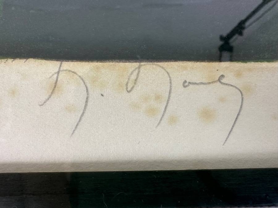 Marcel Mouly (1918-2008, French) 'At The Cafe' Hand Signed Lithograph 19 X 25 Framed 30 X 35 [Photo 8]