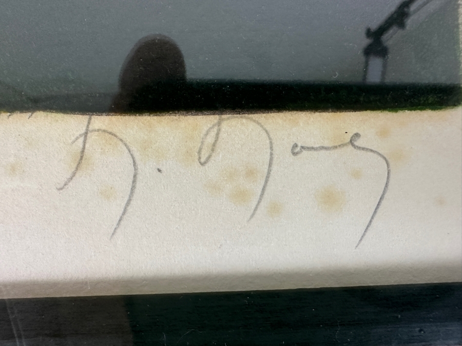 Marcel Mouly (1918-2008, French) 'At The Cafe' Hand Signed Lithograph 19 X 25 Framed 30 X 35 [Photo 7]