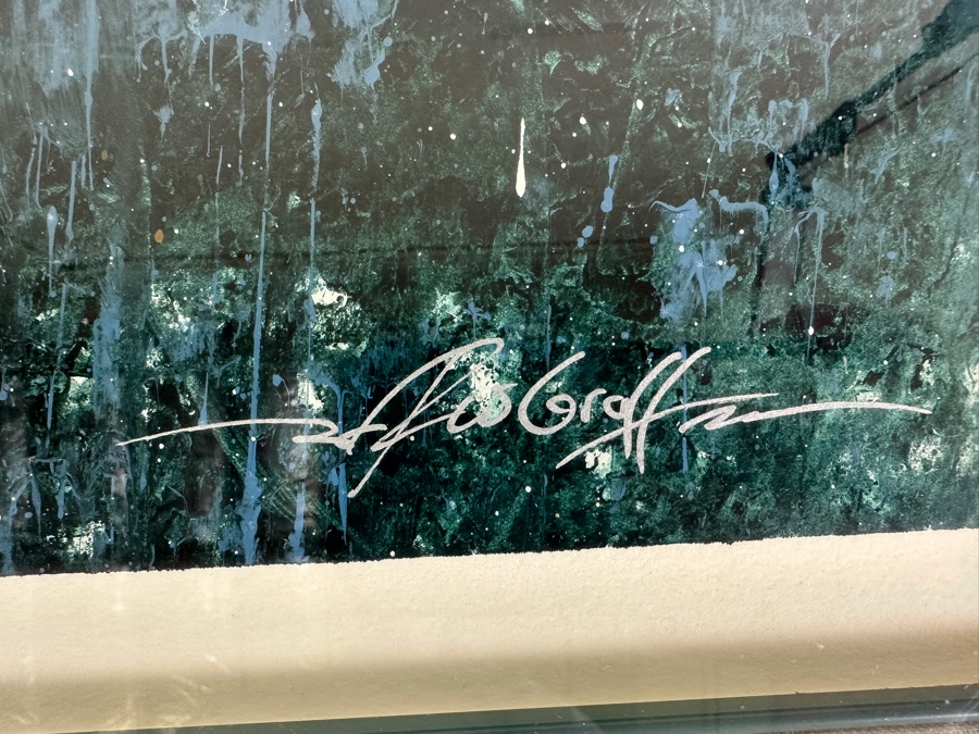 Ralph W. Groff Original Geometric Mixed-Media Painting On Paper Artist Signed 16 X 24 Framed 26 X 33 [Photo 9]