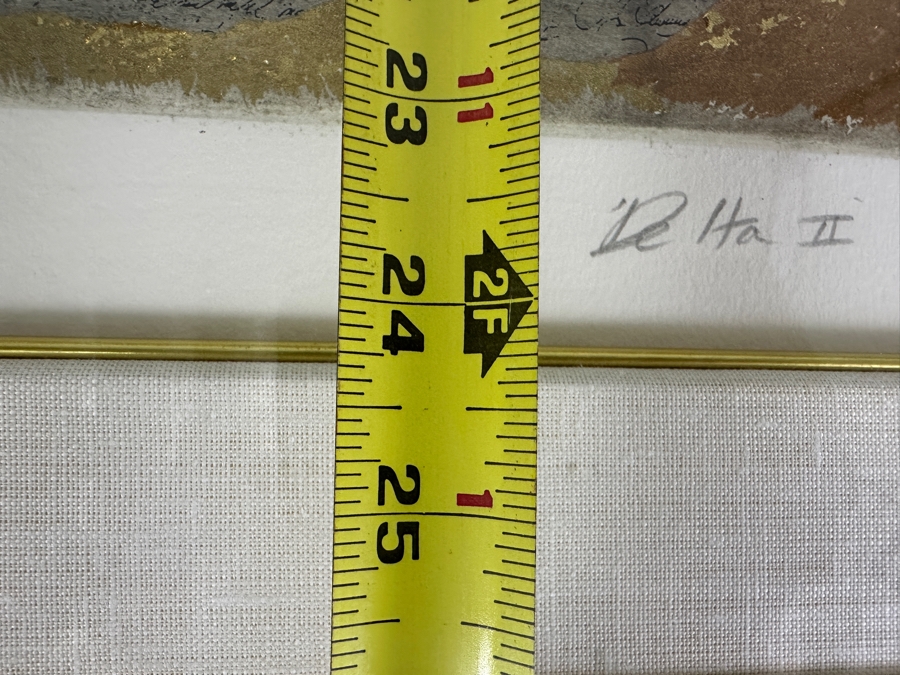 James Cox 'Delta II' Hand Colored Artist Proof Print Artist Signed  19 X 24 Framed 28 X 33 [Photo 13]