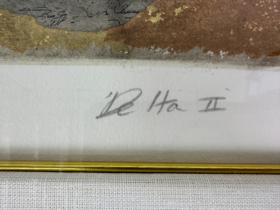 James Cox 'Delta II' Hand Colored Artist Proof Print Artist Signed  19 X 24 Framed 28 X 33 [Photo 10]