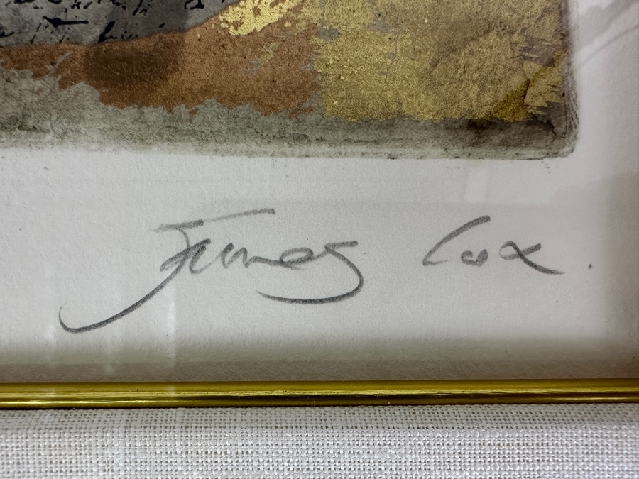 James Cox 'Delta II' Hand Colored Artist Proof Print Artist Signed  19 X 24 Framed 28 X 33 [Photo 9]
