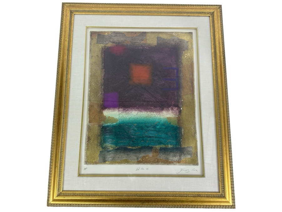 James Cox 'Delta II' Hand Colored Artist Proof Print Artist Signed  19 X 24 Framed 28 X 33 [Photo 2]