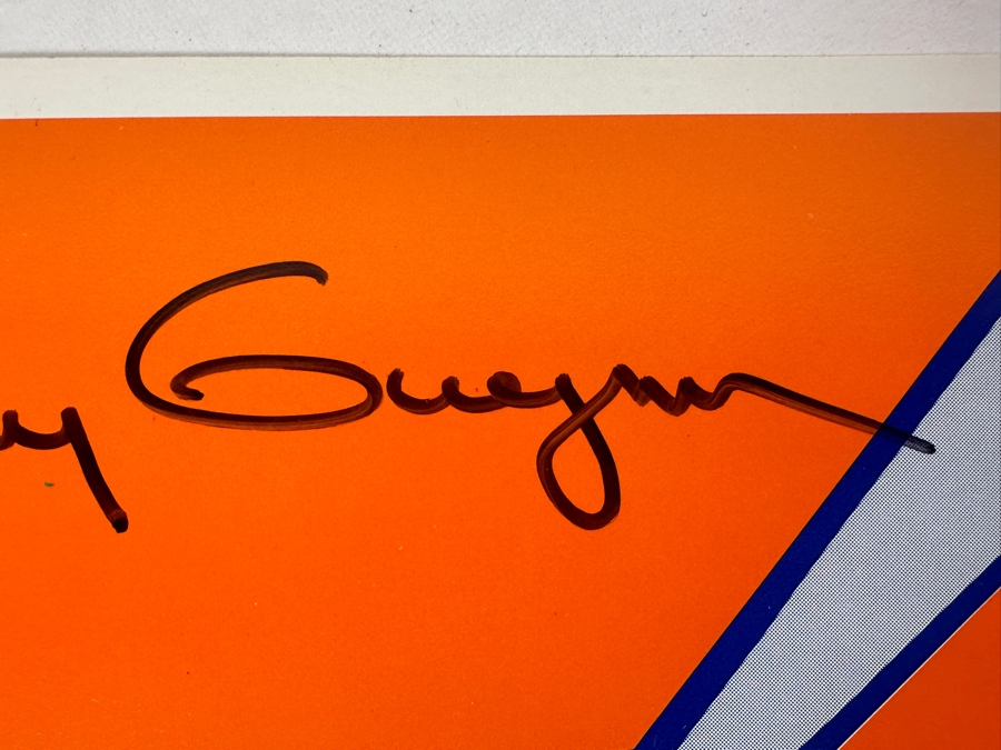 Tony Gwynn Autographed Keep The Faith Padres Sign The San Diego Union Tribune With Jack In The Box Ad On Back 1996 14 X 10 [Photo 5]