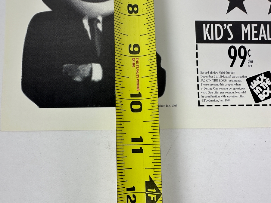 Tony Gwynn Autographed Keep The Faith Padres Sign The San Diego Union Tribune With Jack In The Box Ad On Back 1996 14 X 10 [Photo 8]