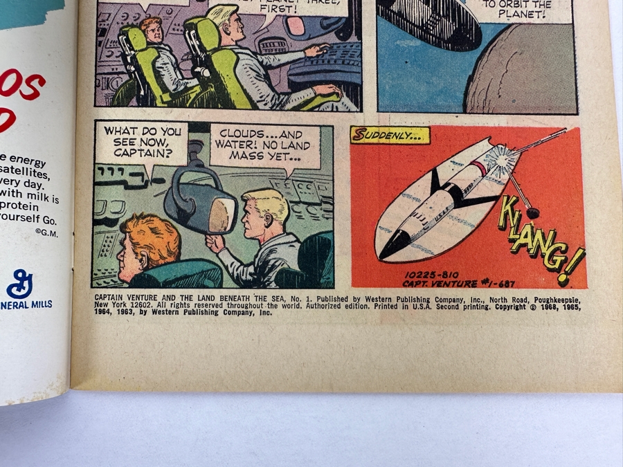 Vintage 1968 Gold Key Western Publishing Co Captain Venture And The Land Beneath The Sea #1 Comic Book [Photo 7]