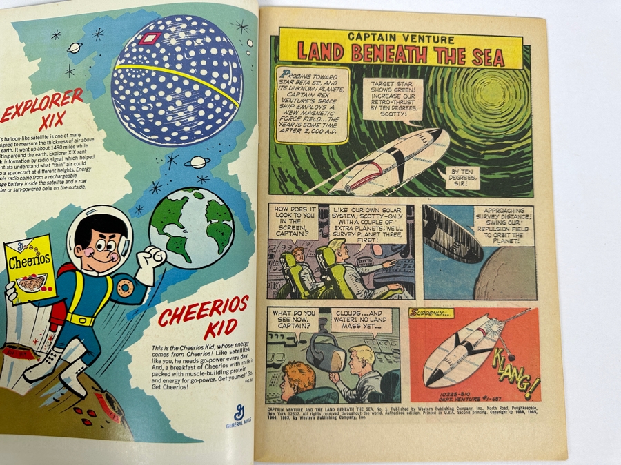 Vintage 1968 Gold Key Western Publishing Co Captain Venture And The Land Beneath The Sea #1 Comic Book [Photo 6]
