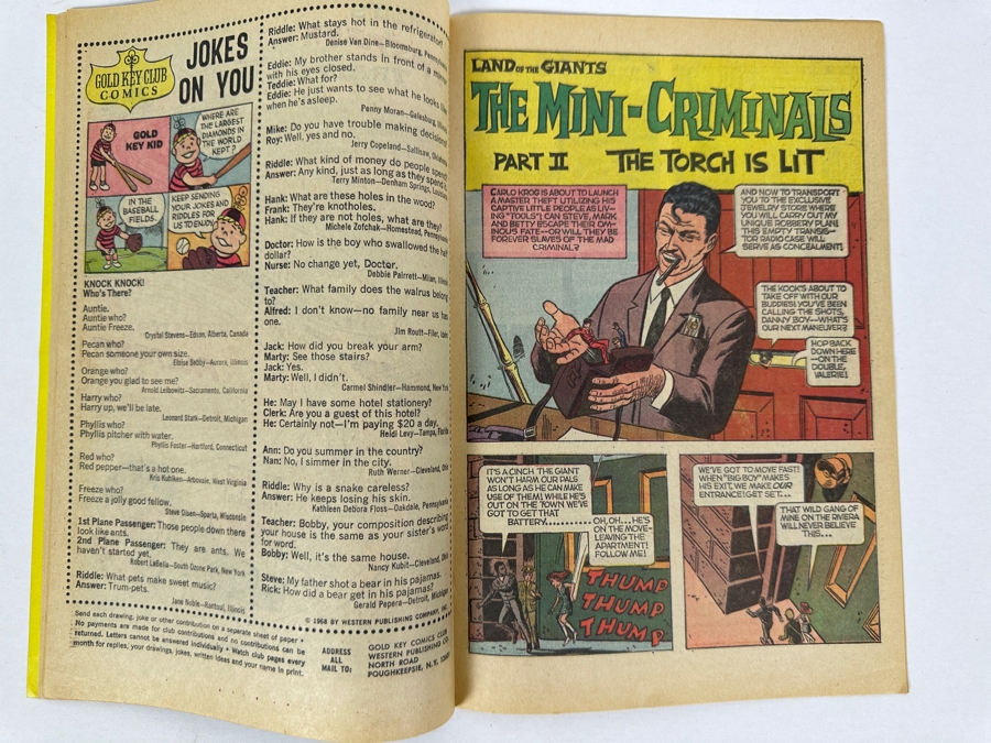 Vintage 1968 Gold Key Western Publishing Co Land Of The Giants #1 Comic Book [Photo 10]