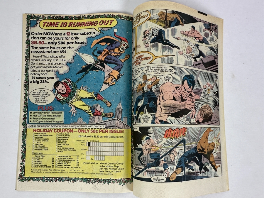 Vintage 1986 Marvel Comics The Punisher #1 Comic Book [Photo 4]