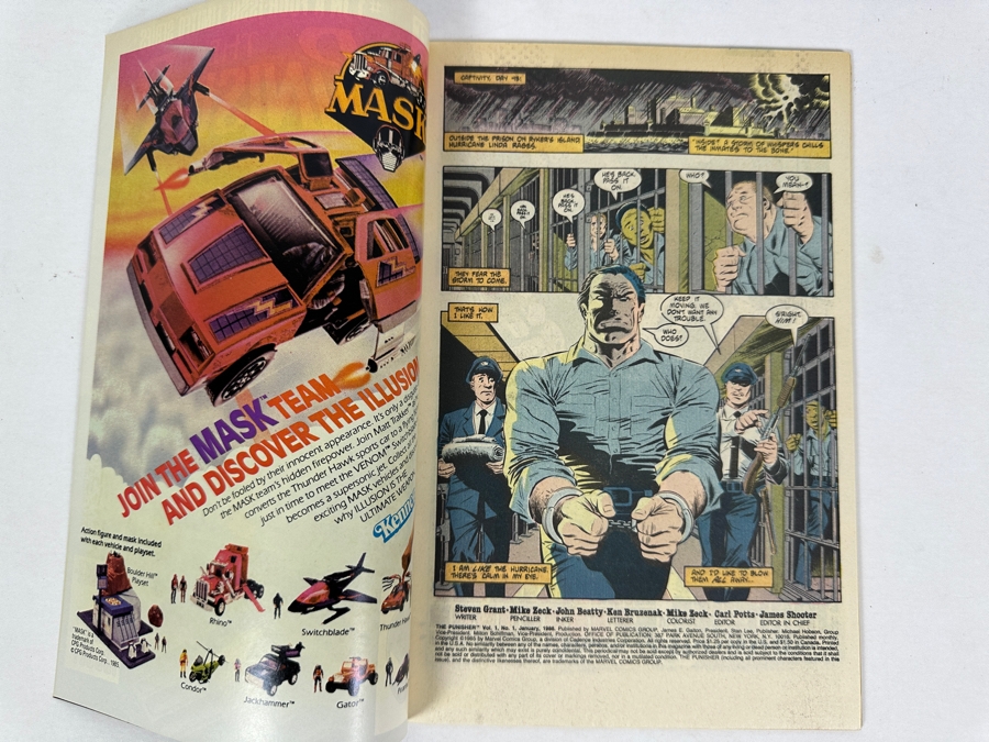 Vintage 1986 Marvel Comics The Punisher #1 Comic Book [Photo 2]