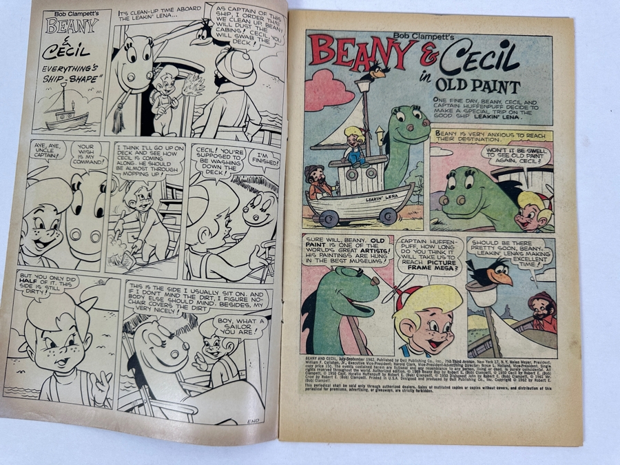 Vintage July-September 1962 Dell Comics Mattel Beany And Cecil #1 Comic Book [Photo 4]