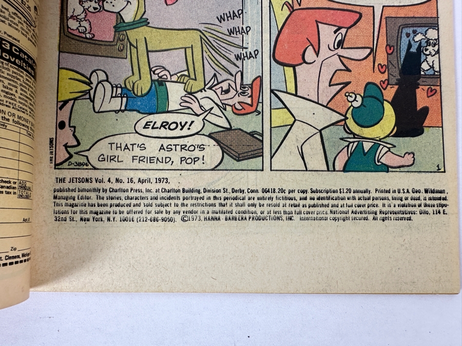 Vintage 1972 Charlton Comics The Jetsons Vol. 3, #10 & 1973 Vol. 4, #16 Comic Books [Photo 13]