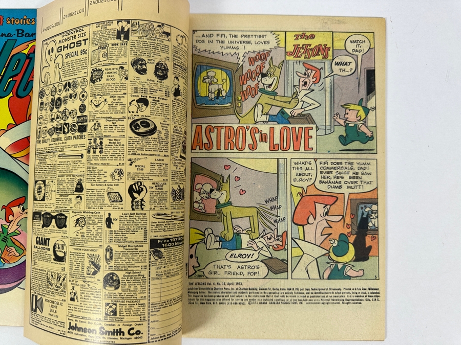 Vintage 1972 Charlton Comics The Jetsons Vol. 3, #10 & 1973 Vol. 4, #16 Comic Books [Photo 11]