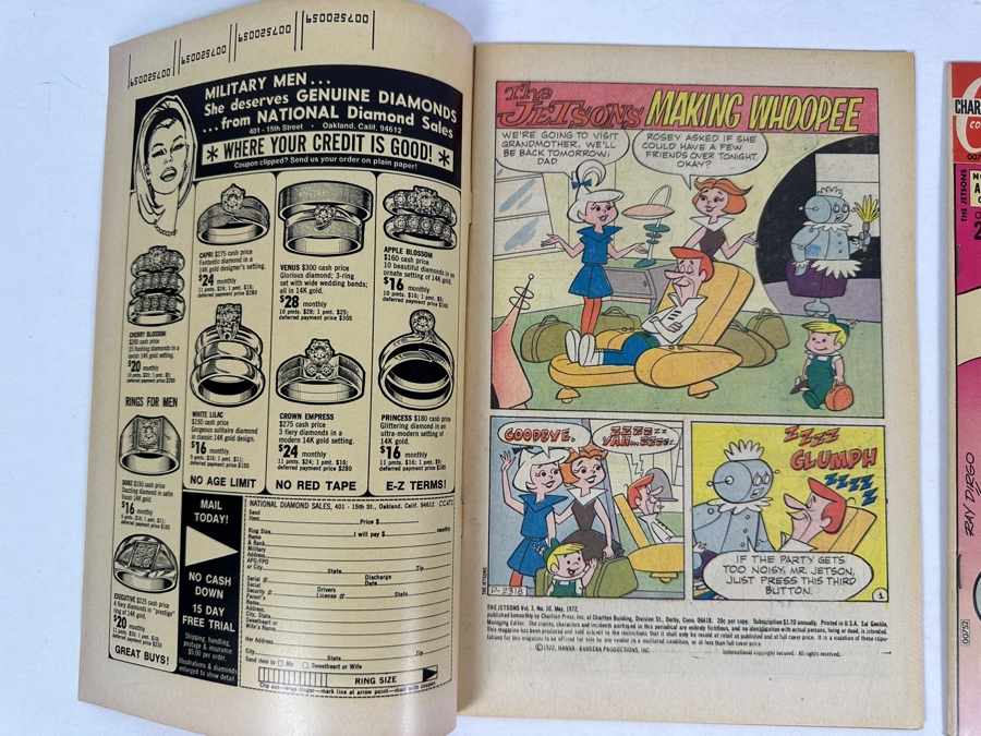 Vintage 1972 Charlton Comics The Jetsons Vol. 3, #10 & 1973 Vol. 4, #16 Comic Books [Photo 7]