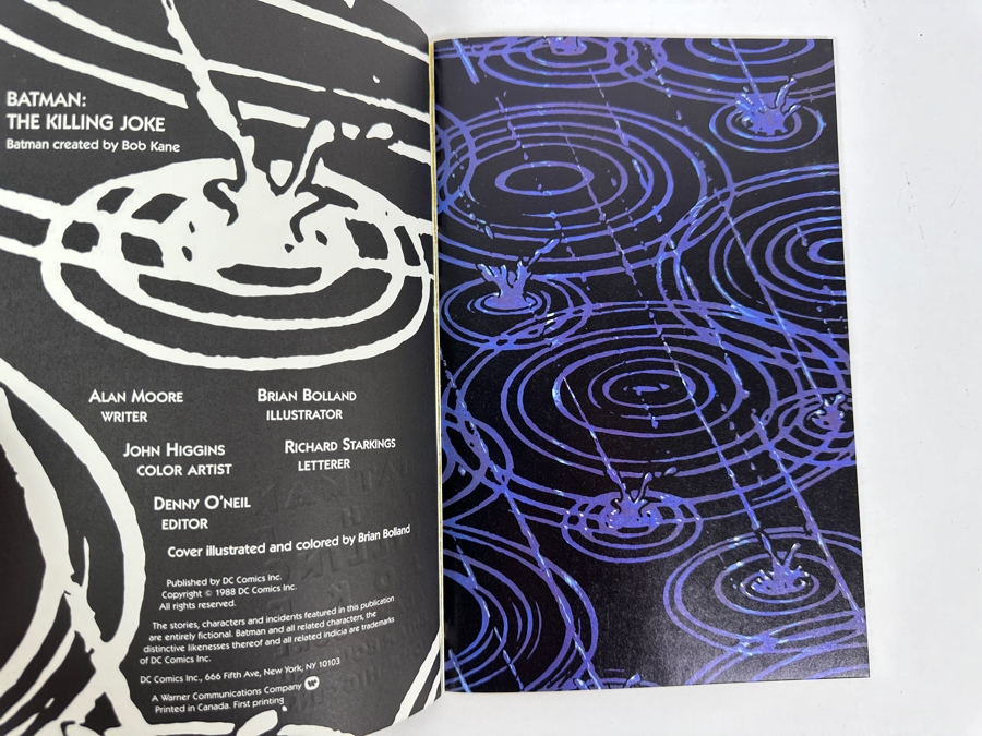 Vintage 1988 DC Comics Batman The Killing Joke Graphic Novel Comic Book [Photo 4]