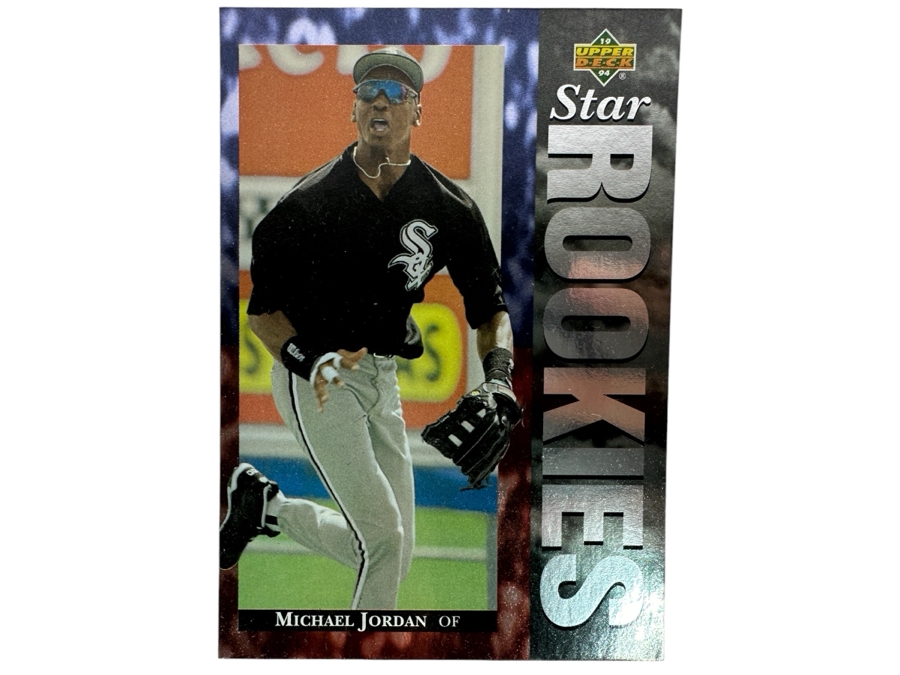 Limited Edition 1995 Upper Deck Oversized Michael Jordan Chicago White Sox Rookie Baseball Card Numbered 41,589 Of 45,000 [Photo 1]
