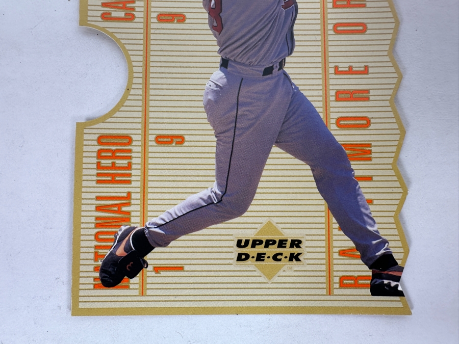 Limited Edition 1996 Upper Deck Oversized Cal Ripken Jr. Baltimore Orioles Baseball Card Numbered 2,383 Of 5,000 [Photo 3]