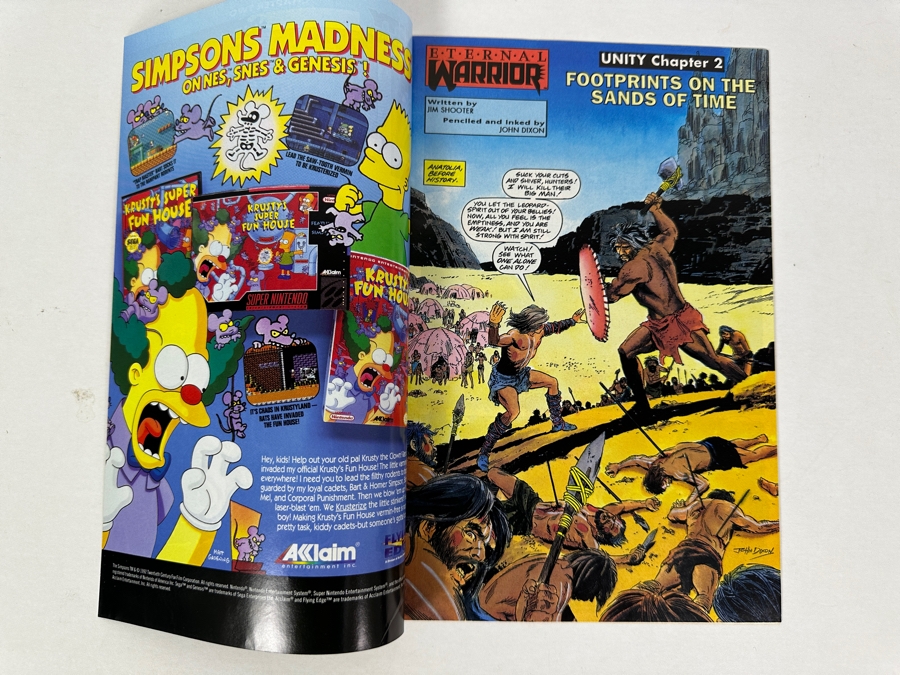 Vintage 1992 Valiant Comics Eternal Warrior Signed Jim Shooter #1 Comic Book [Photo 3]