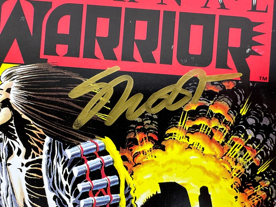 Vintage 1992 Valiant Comics Eternal Warrior Signed Jim Shooter #1 Comic Book [Photo 2]